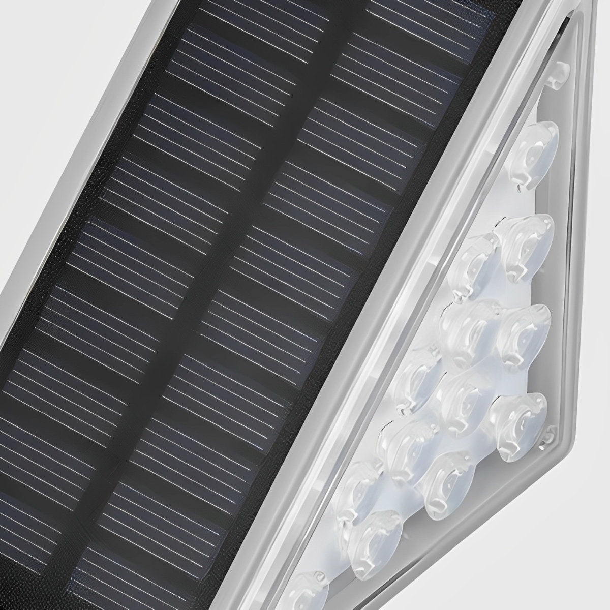 Triangular Solar LED Step Lights – Intelligent Waterproof Outdoor Stairs Lighting with Motion & Light Sensor