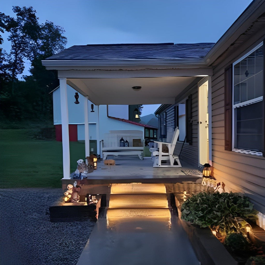 Triangular Solar LED Step Lights – Intelligent Waterproof Outdoor Stairs Lighting with Motion & Light Sensor