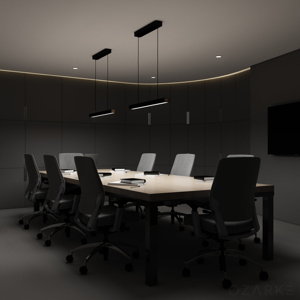 LED Pendant Light Fixture - Modern Adjustable Hanging Lamp - Ideal for Kitchen, Dining Room & Living Spaces