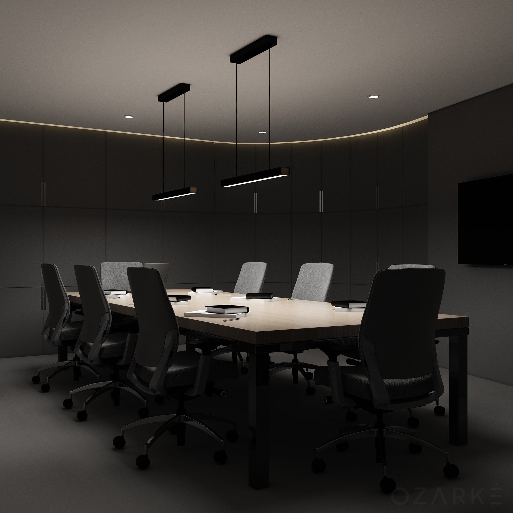 LED Pendant Light Fixture - Modern Adjustable Hanging Lamp - Ideal for Kitchen, Dining Room & Living Spaces