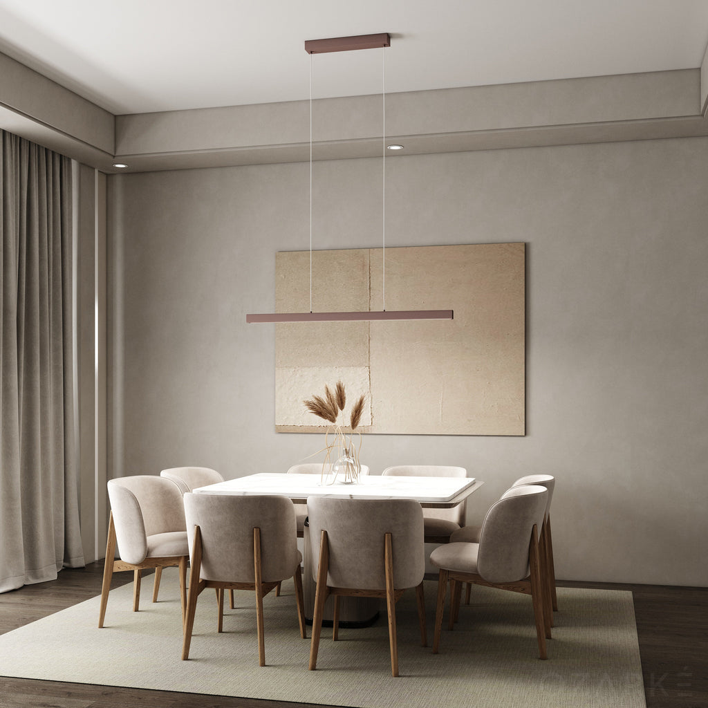 LED Pendant Light Fixture - Modern Adjustable Hanging Lamp - Ideal for Kitchen, Dining Room & Living Spaces