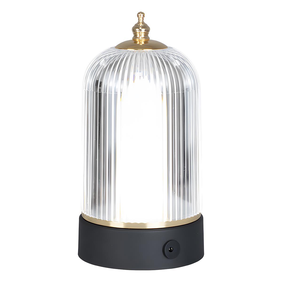 Rechargeable Vintage Dimmable Table Lamp with Adjustable Brightness for Home Decor & Ambient Lighting