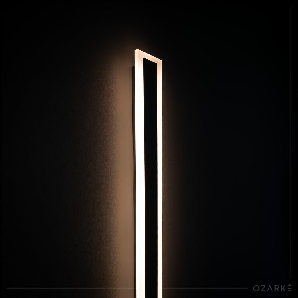 Linear Minimalist Wall Lamp for Modern Outdoors - Vertical Exterior Sconces & Lighting