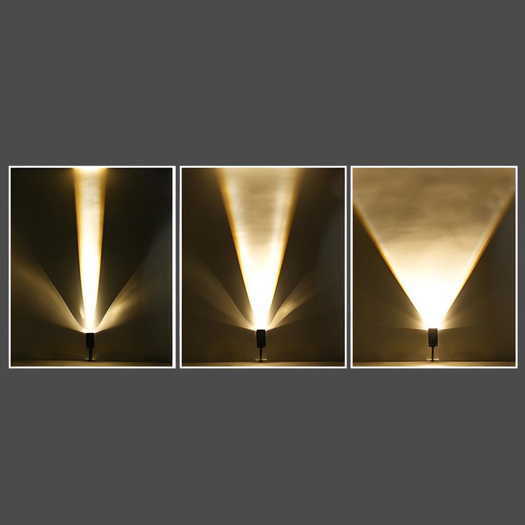 Waterproof LED Solar Multi-Zoom Spot Light for Outdoor Landscape Lighting & Garden Illumination