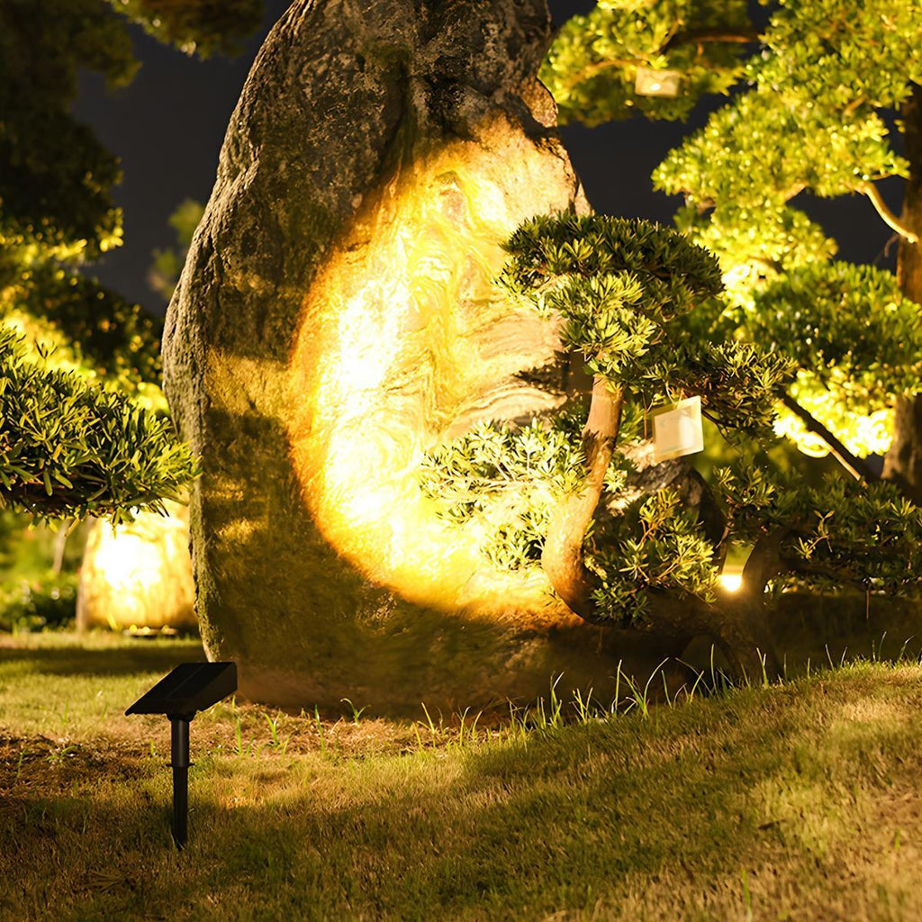 Solar LED Spot Lights Outdoor – Adjustable Multi-Zoom Waterproof Landscape Lighting, 12H Battery, Warm White & RGB Options for Garden & Yard