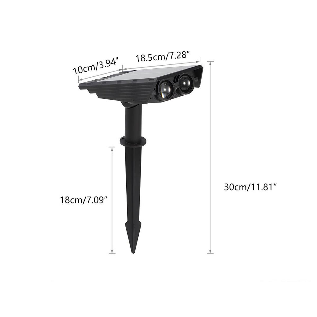 Solar LED Spot Lights Outdoor – Adjustable Multi-Zoom Waterproof Landscape Lighting, 12H Battery, Warm White & RGB Options for Garden & Yard