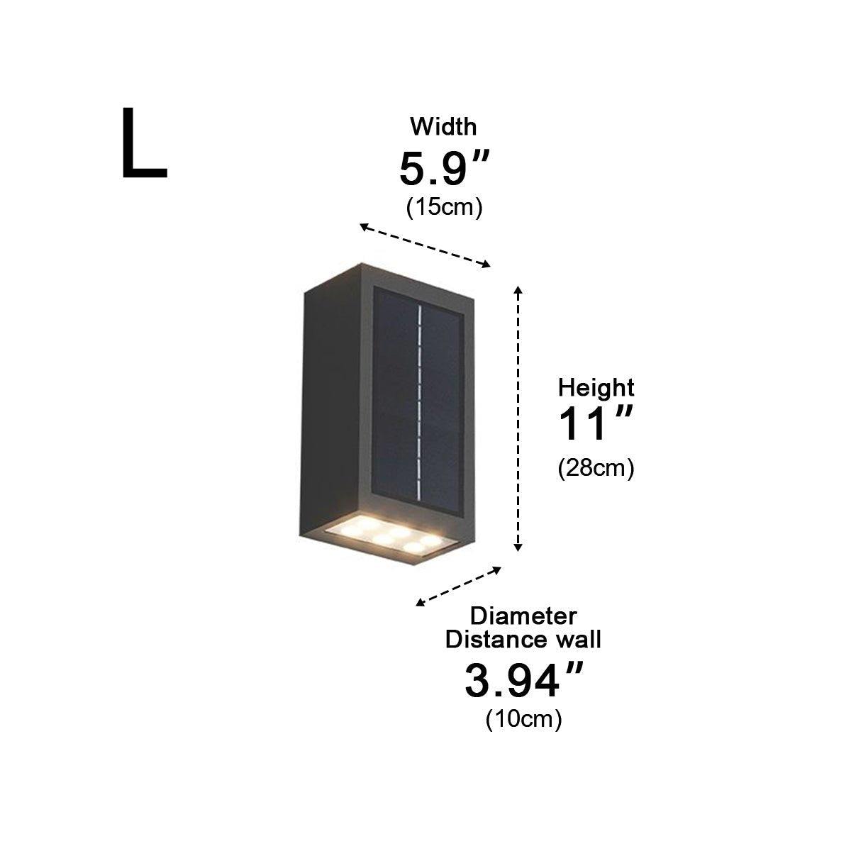 Waterproof LED Straight Wall Light Fixture for Outdoor & Indoor Use, Energy-Efficient Illumination