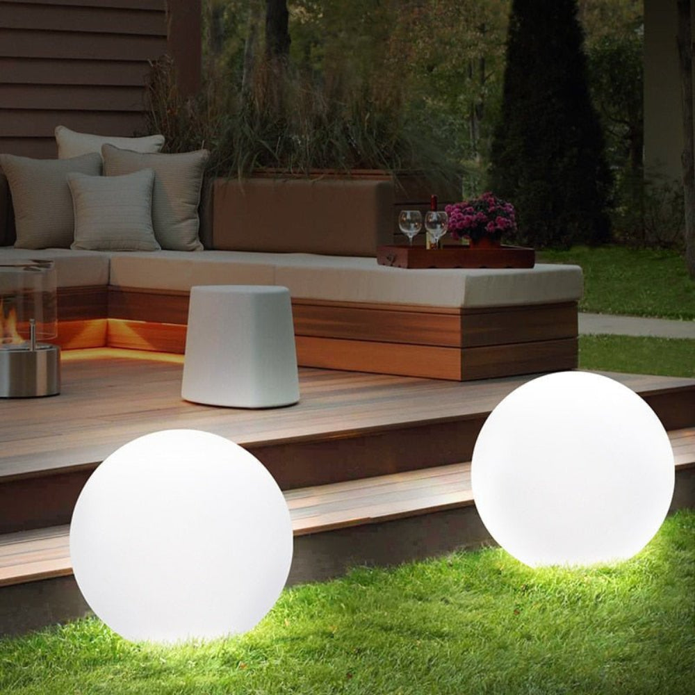 Solar Waterproof Globe Light for Outdoor Garden, Patio, and Pathway Illumination