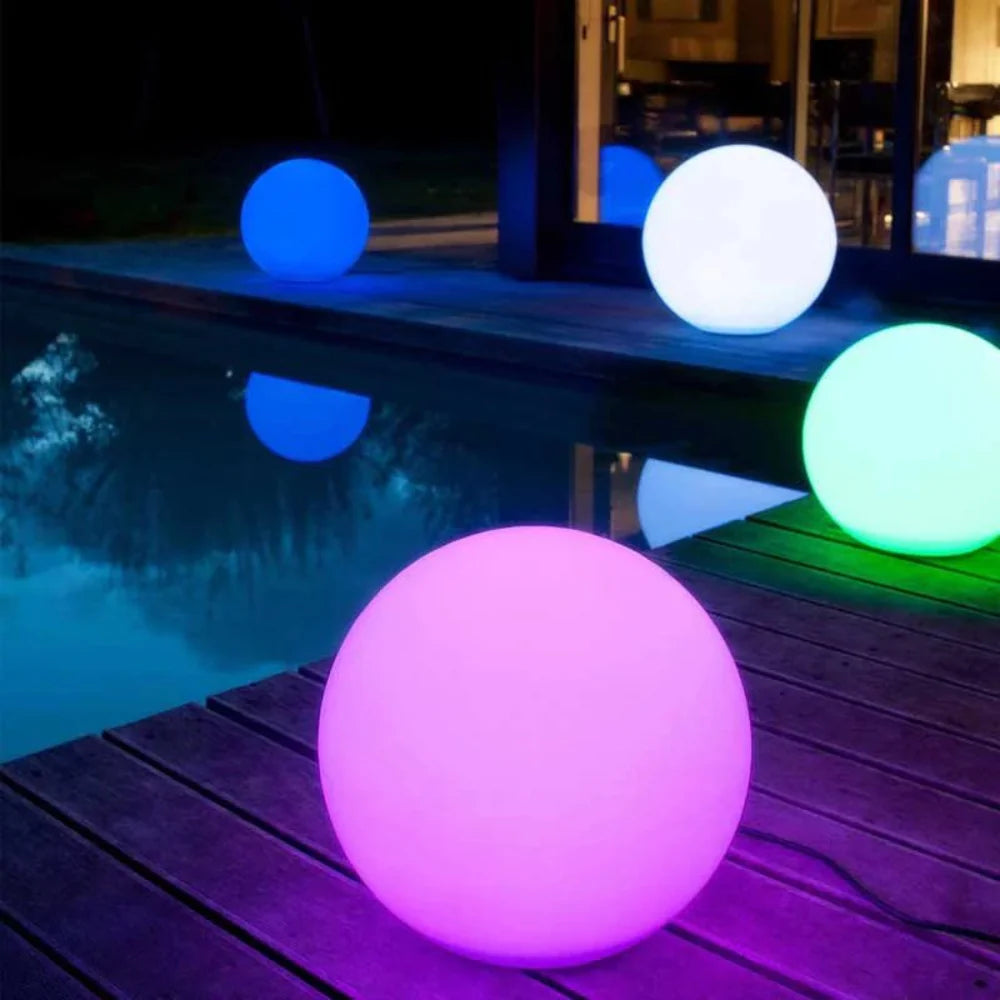 Waterproof LED Globe Light Fixture for Outdoor and Indoor Use, Ideal for Patios, Gardens, and Events