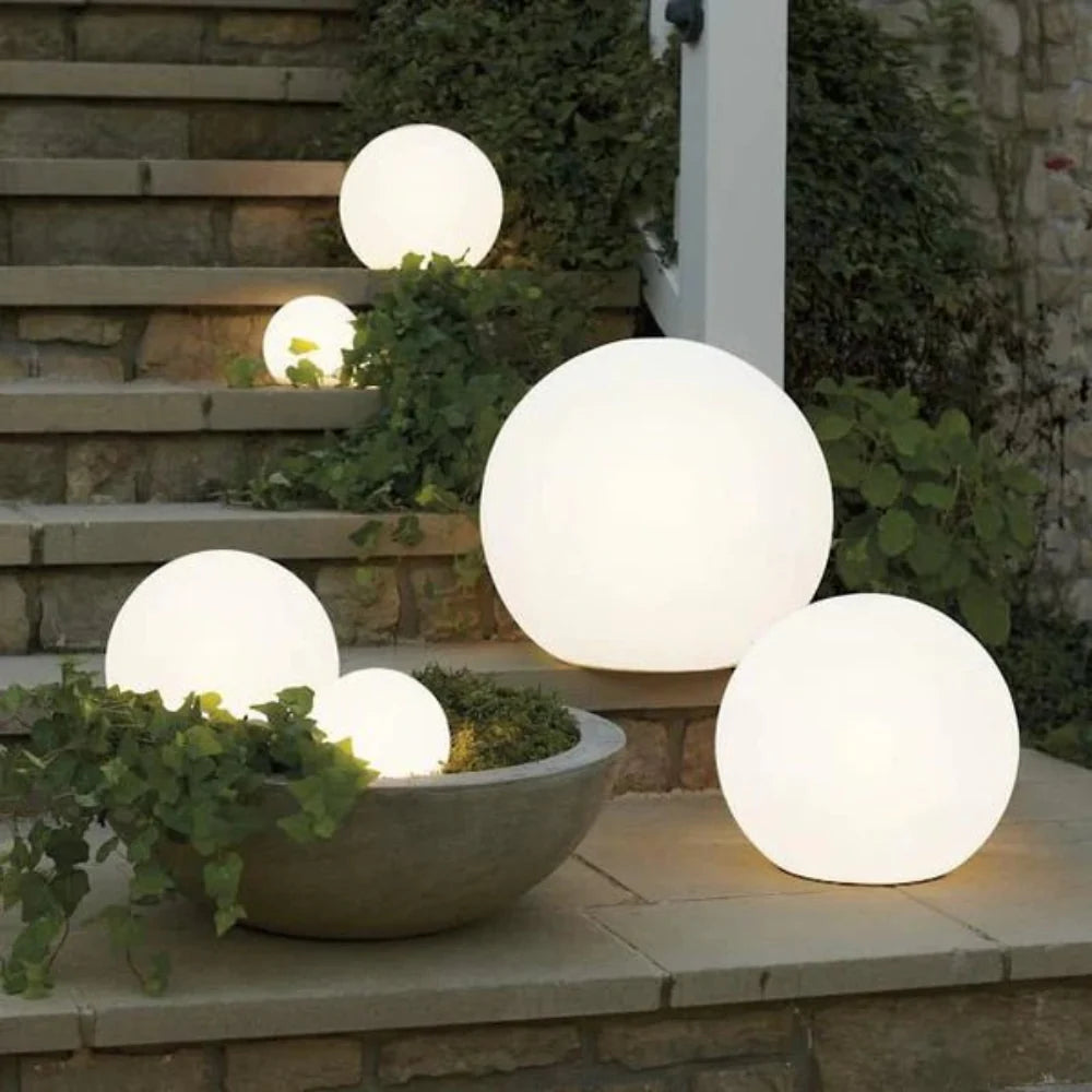 Waterproof LED Globe Light Fixture for Outdoor and Indoor Use, Ideal for Patios, Gardens, and Events