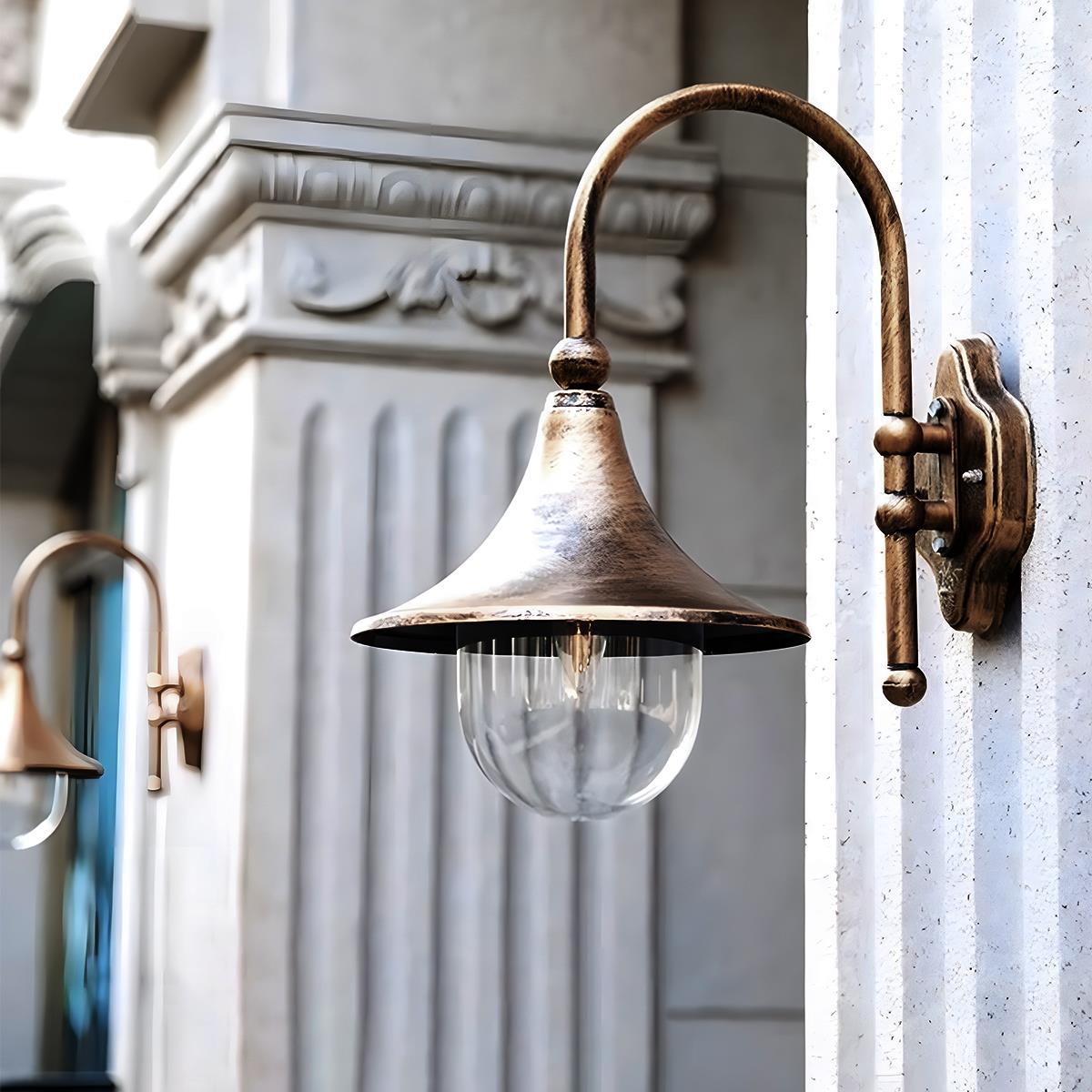 LED Waterproof Vintage Horn Shape Outdoor Wall Lights for Garden, Patio & Porch Lighting