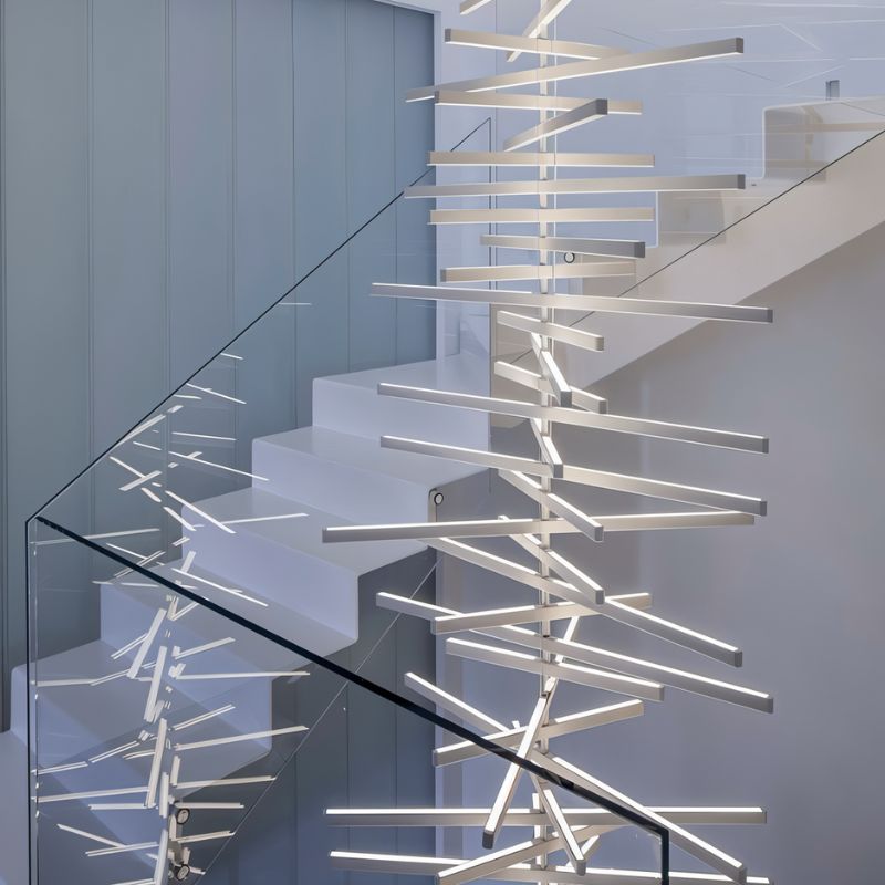 Waves Chandelier | Adjustable Color Temperature, Customizable Design & Ideal for Kitchens and Offices