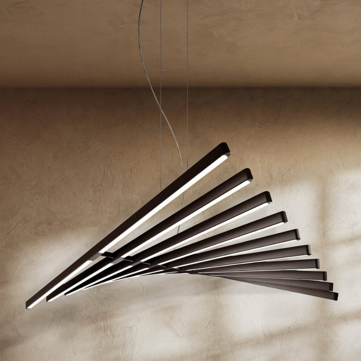 Waves Chandelier | Adjustable Color Temperature, Customizable Design & Ideal for Kitchens and Offices
