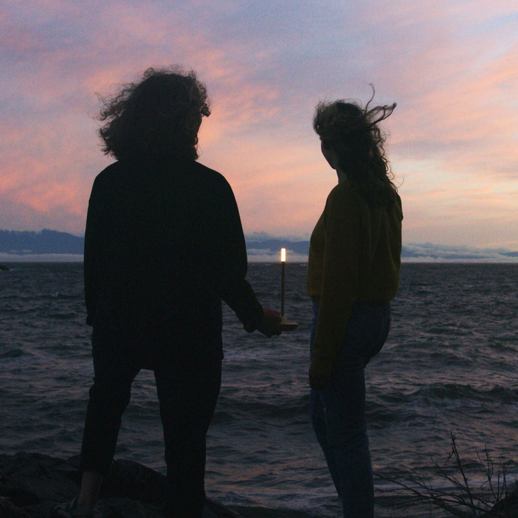 Gray Portable LED Table Lamp with Adjustable Brightness for Indoor and Outdoor Use