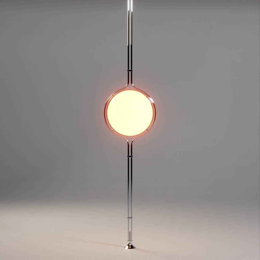 LED Floor to Ceiling Lamp - Adjustable Height Modern Lighting for Living Room & Bedroom Decor