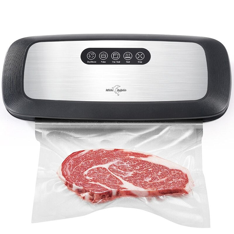 Food Vacuum Sealer With 10pcs Food Storage Bags And Hose Home Electric Vacuum Sealer Packing Machine foodsaver jar sealer