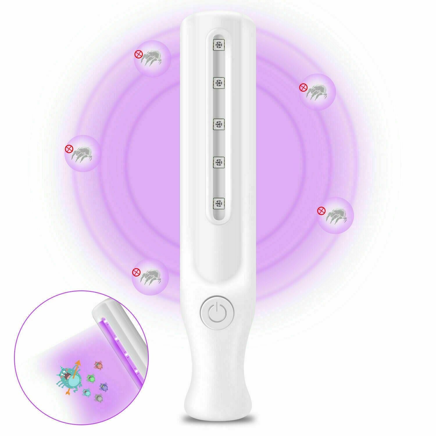 Portable UV UVC Light Germicidal Light Lamp Ultra-Violet Handheld Wand Lamp