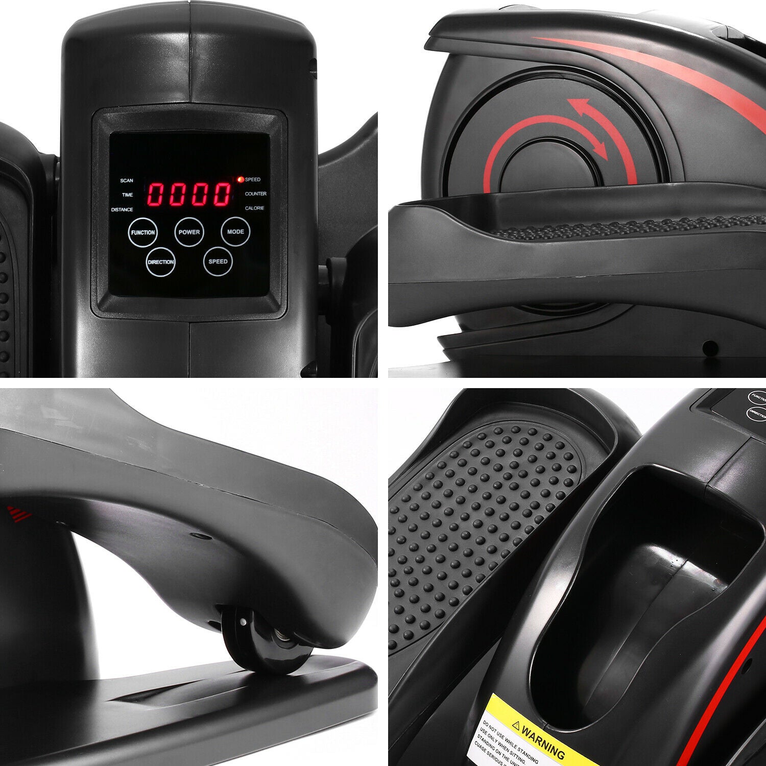 Under Desk Bike Elliptical Trainer Machine Under Desk Cycle Indoor Mini Pedal Exerciser