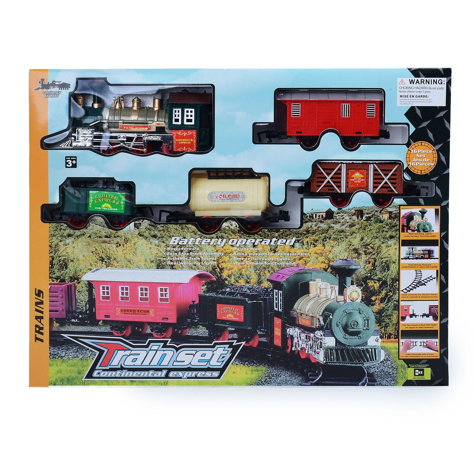Luxury Electric Christmas Tree Train Set Tracks Set Lights and sound