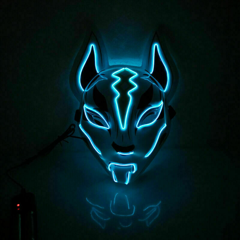 Fox Drift LED Halloween Mask Light Mask for Party