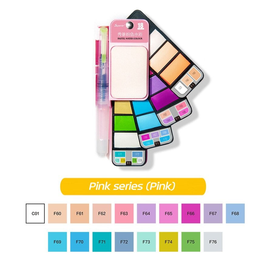 Foldable Watercolor Paint Set, Painting For Kids, Art Kits For Kids,