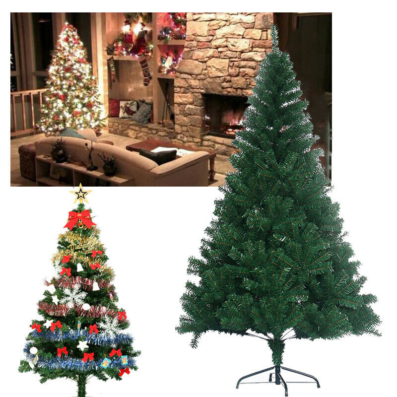 6' Christmas Pine Tree Unlit Artificial with Sturdy Metal Legs