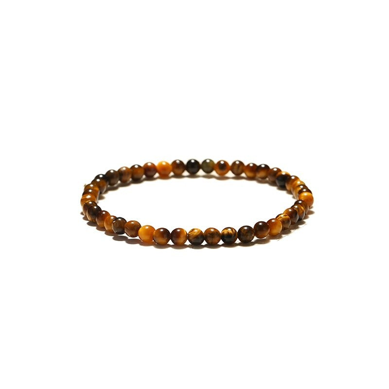 Black Onyx & Tiger Eye Men Chakra Bead Bracelet