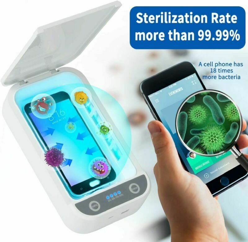 UV Light Sterilizer Box UV Light Cell phone Disinfection Box Cleaner USB
