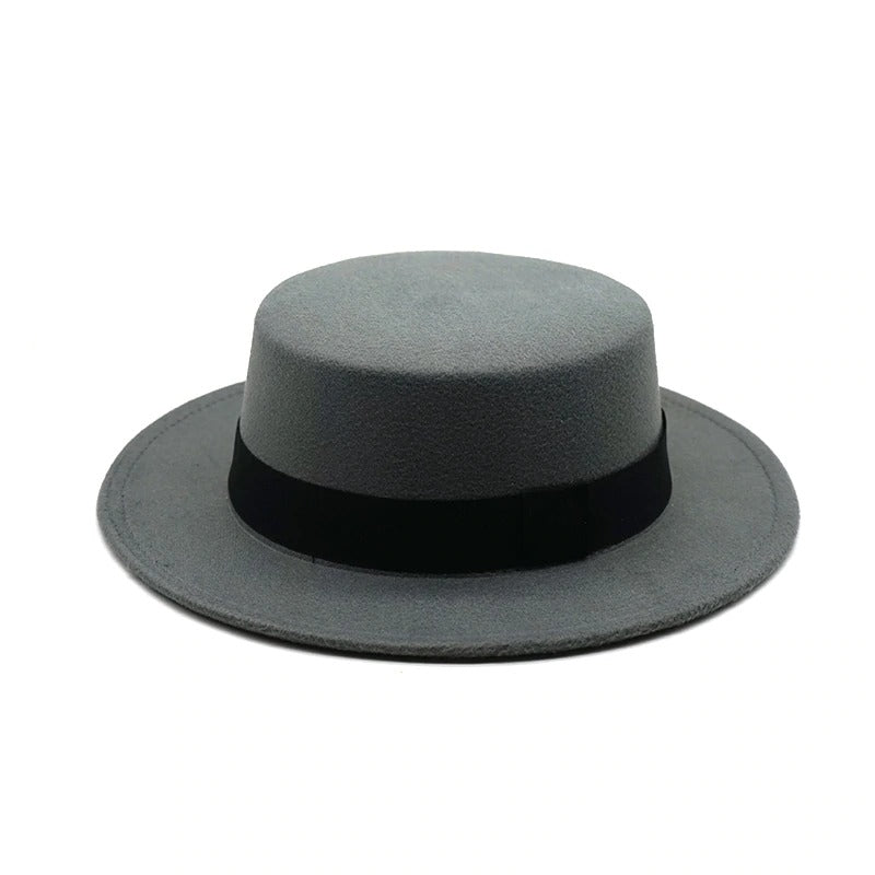 Women Ladies Hats Top Round Hat Imitation wooden