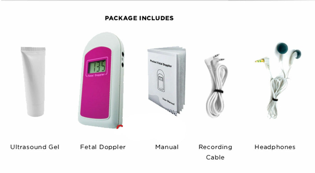 Pocket fetal heartbeat Doppler Home Pregnancy Fetal Heartbeat Monitor