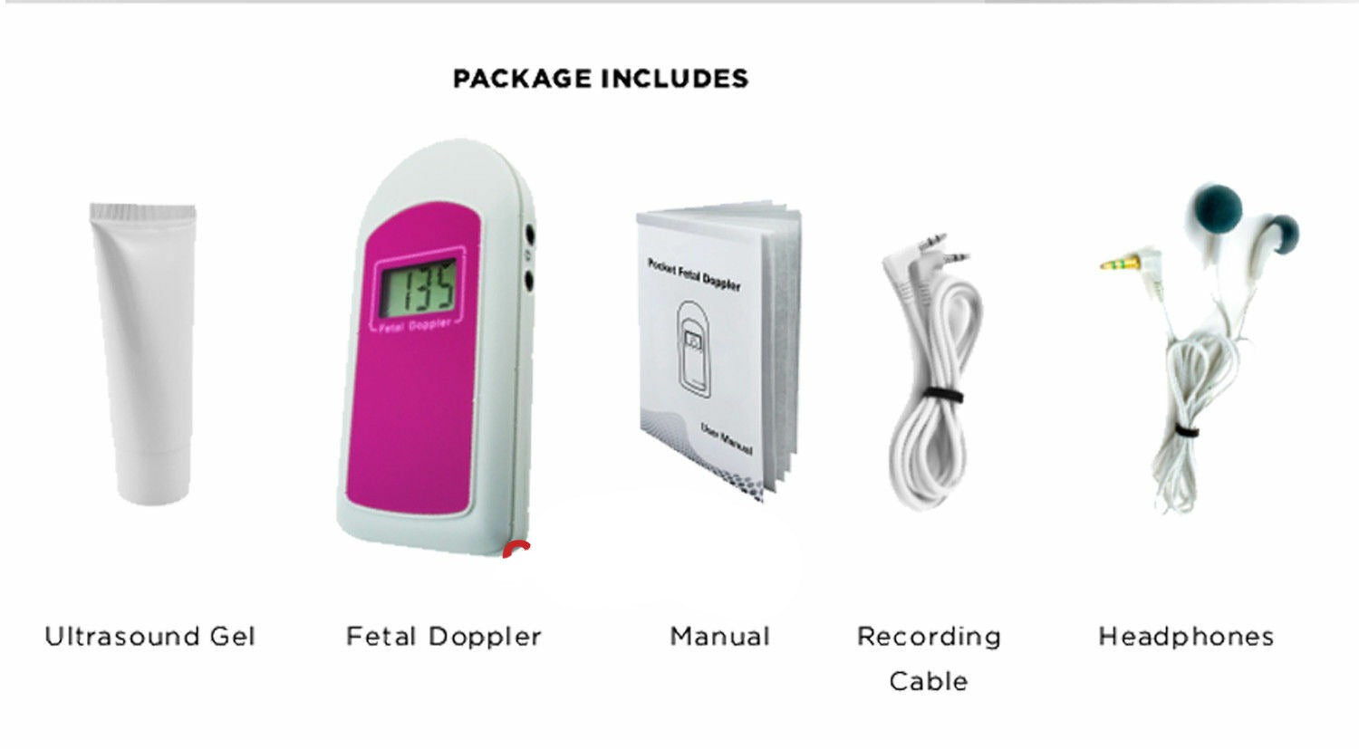 Pocket fetal heartbeat Doppler Home Pregnancy Fetal Heartbeat Monitor
