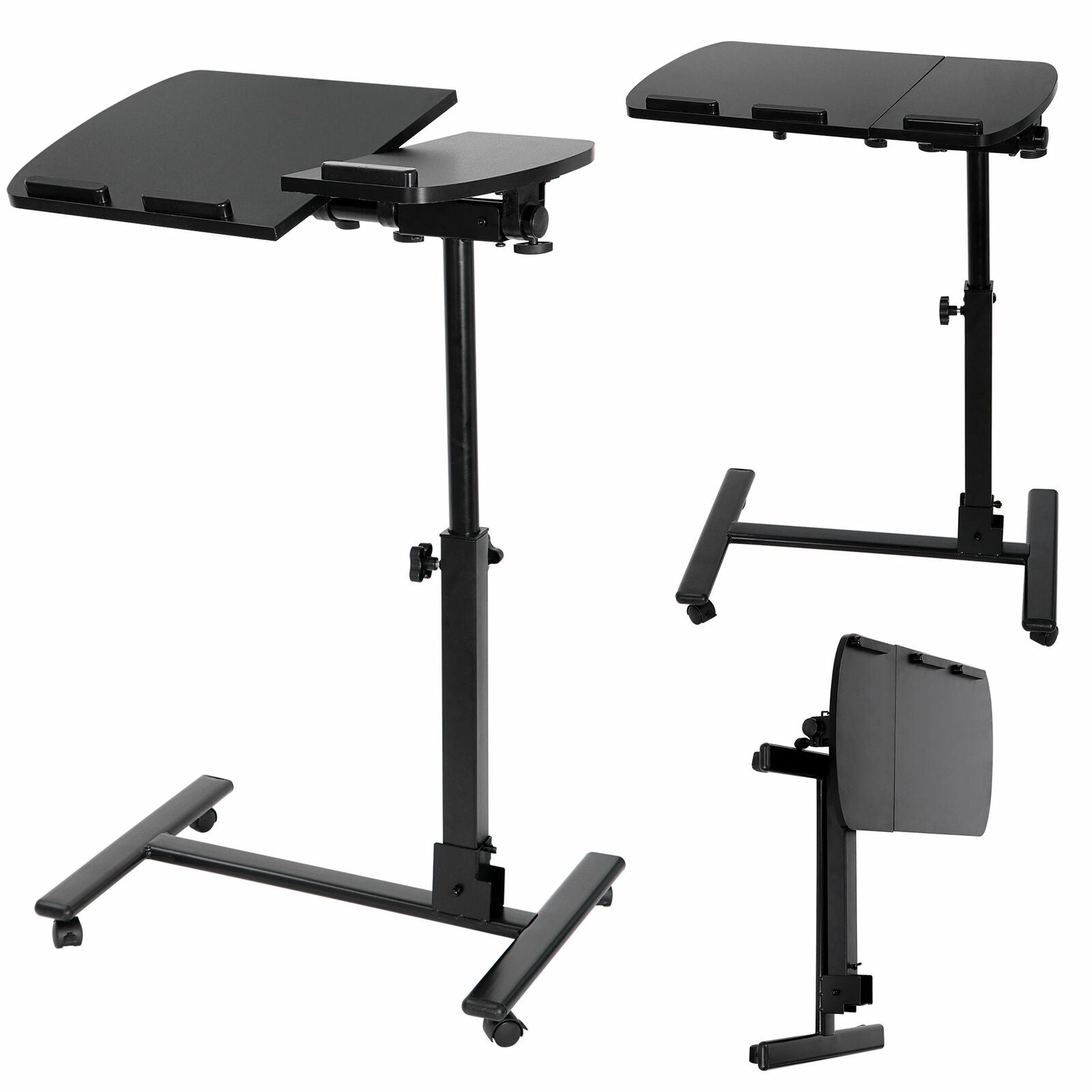 Adjustable Laptop Table Angle Height Adjustable Rolling Laptop Desk Over Sofa
