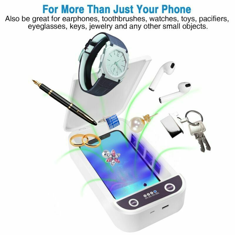 UV Light Sterilizer Box UV Light Cell phone Disinfection Box Cleaner USB