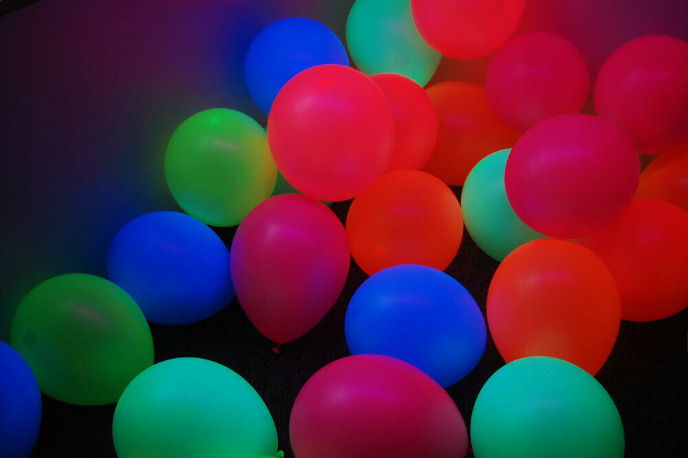 Blacklight Party Balloons That Glow in The Dark Under Blacklight