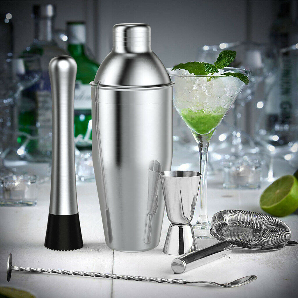 Bartender Kit Cocktail Shaker Set 14 pieces Bar Accessories Kit Stainless Steel Bartender Martini Tools