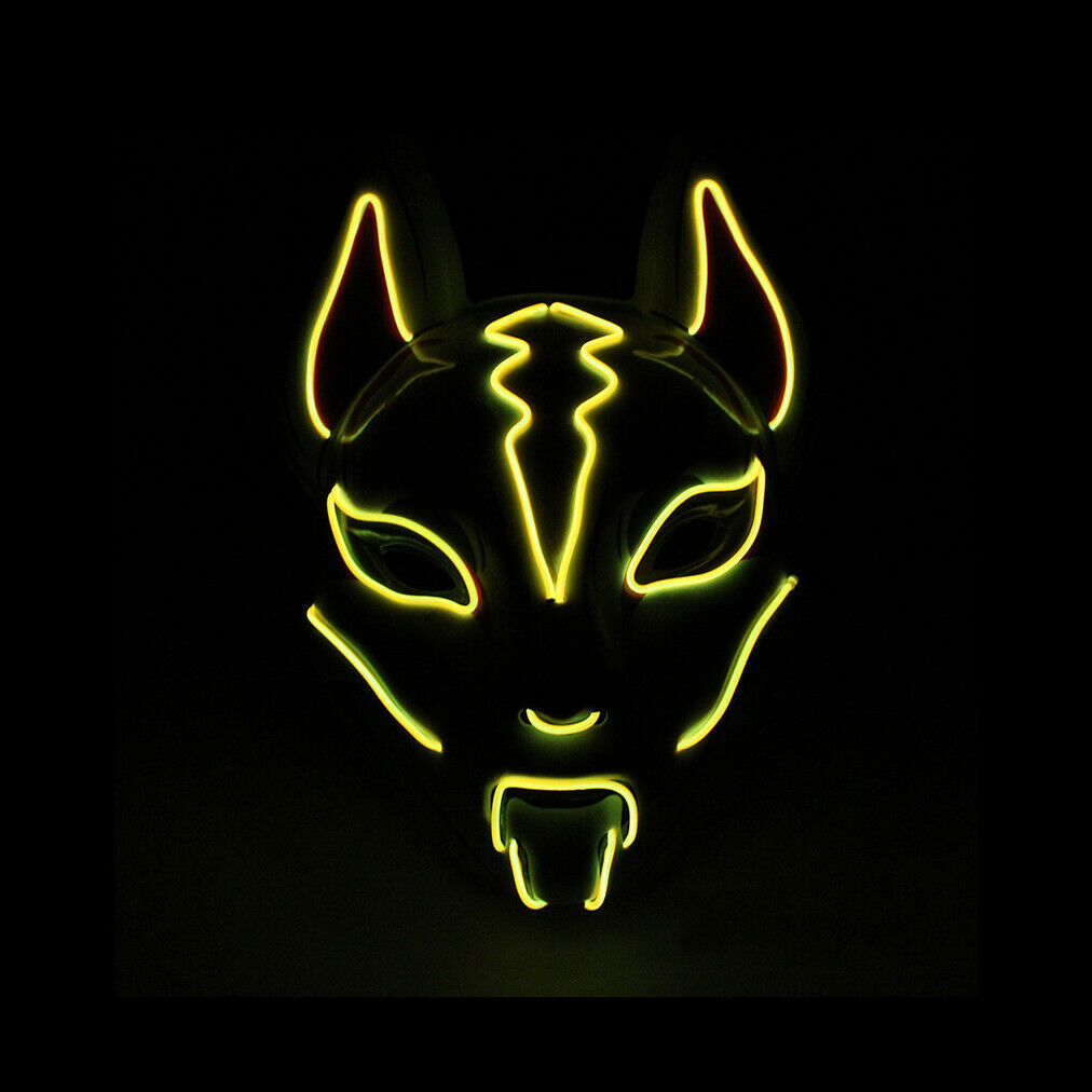 Fox Drift LED Halloween Mask Light Mask for Party