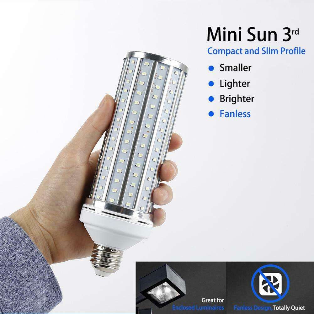 UV 60W Germicidal Lamp LED UVC Bulb E27 Household Disinfection Light With Remote