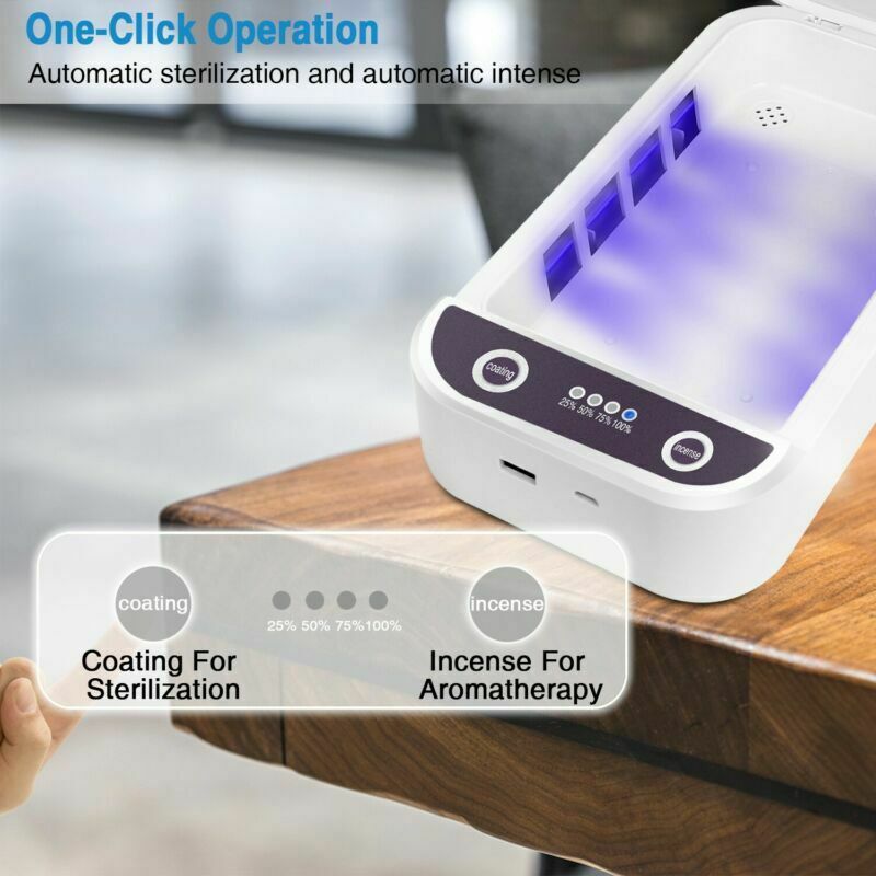 UV Light Sterilizer Box UV Light Cell phone Disinfection Box Cleaner USB