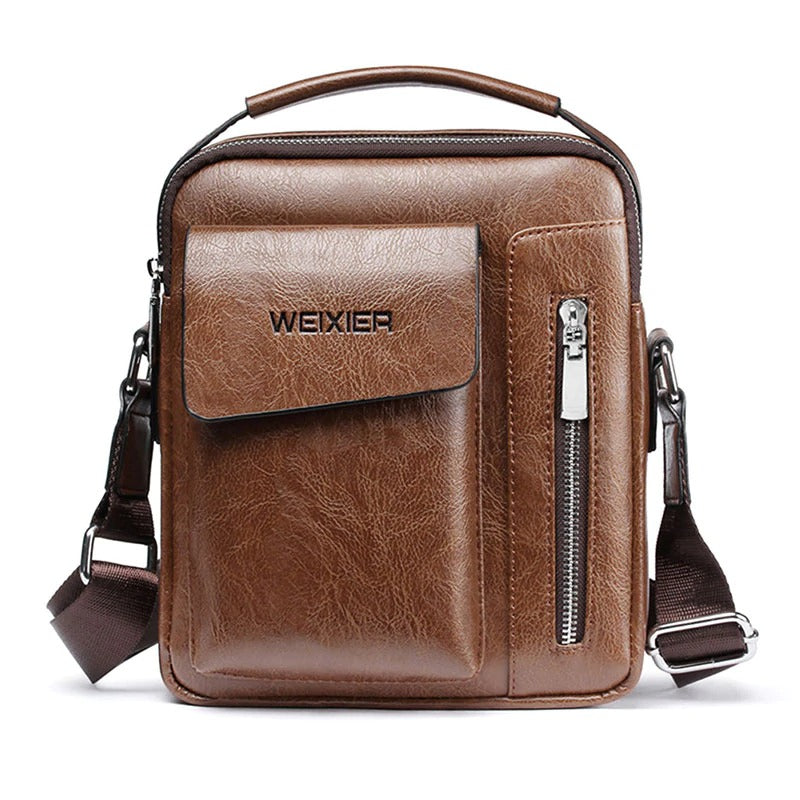 Men's Genuine Leather Sling Bag Over the Shoulder Bags