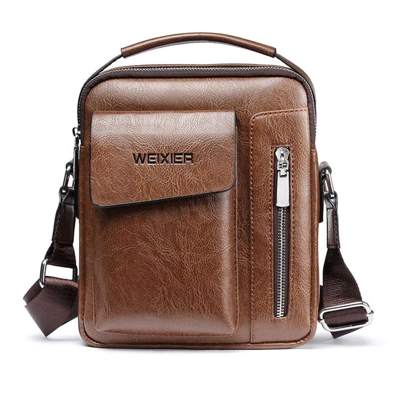 Casual Leather Men's Handbag Vintage Crossbody Bag