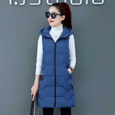 Auntumn Winter Long Down Vest
