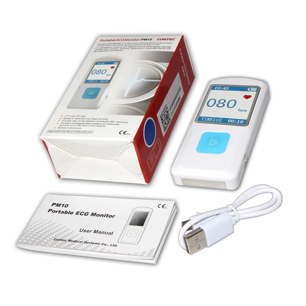 Portable EKG Machine Home Heart Monitor Color Screen