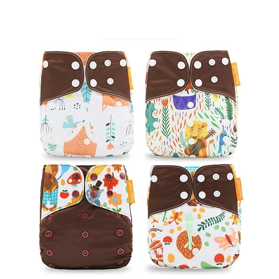 4 Pcs Fast Dry Reusable Napies Set