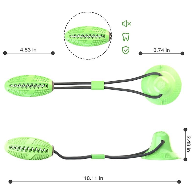 Suction Cup Dog Toy Toothbrush For Puppy