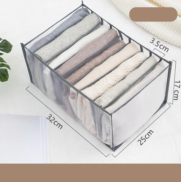 Drawer Organizer Storage Boxes Closet Foldable Plastic Drawer Organizer Underwear Pants