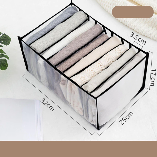 Drawer Organizer Storage Boxes Closet Foldable Plastic Drawer Organizer Underwear Pants