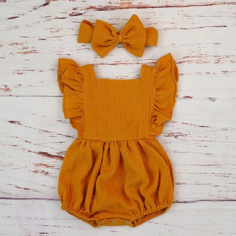 Organic Cotton Girl Jumpsuit Organic Baby Clothes