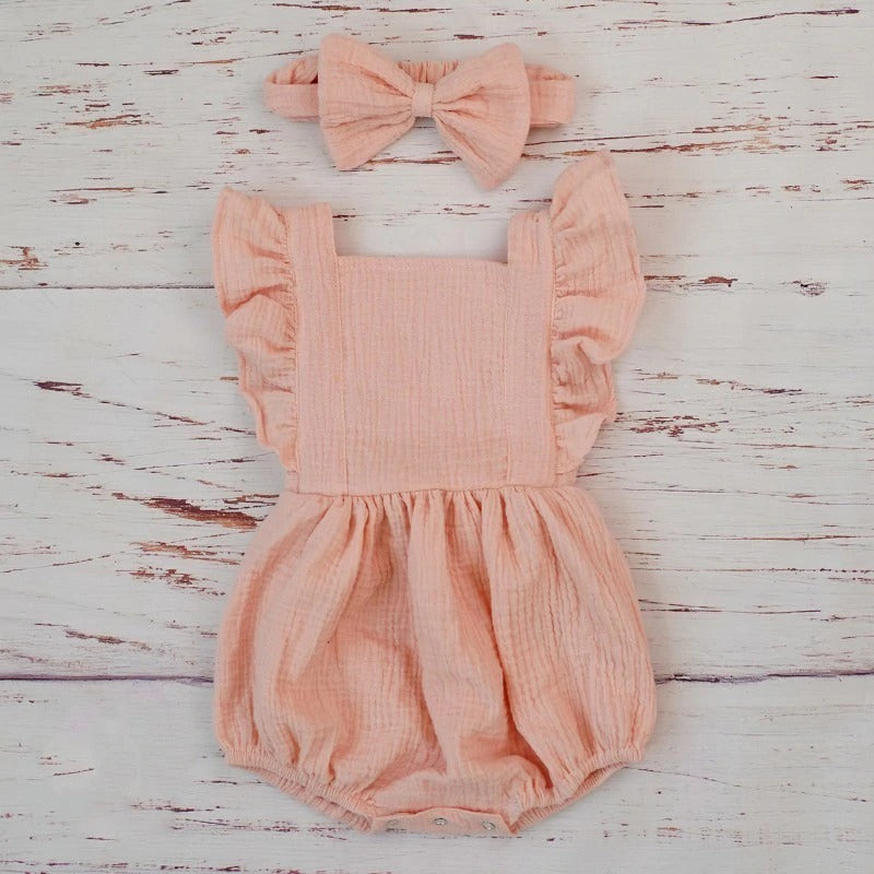 Organic Cotton Girl Jumpsuit Organic Baby Clothes