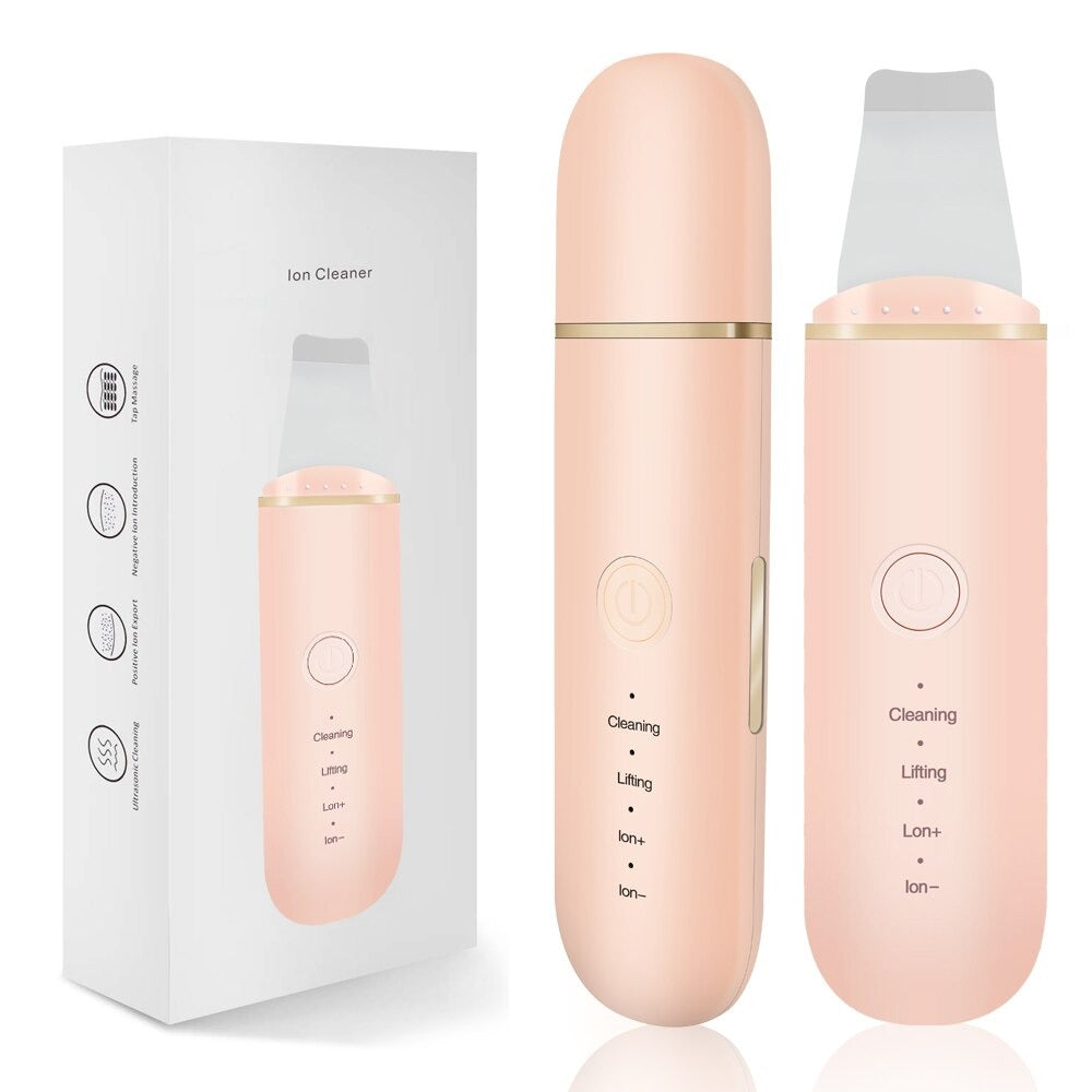 Ultrasonic Skin Scrubber Vibration Face Scraper Spatula