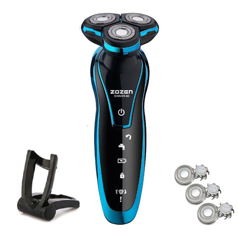 Silver PRO Head and Face Shaver (USB Charging Cable)